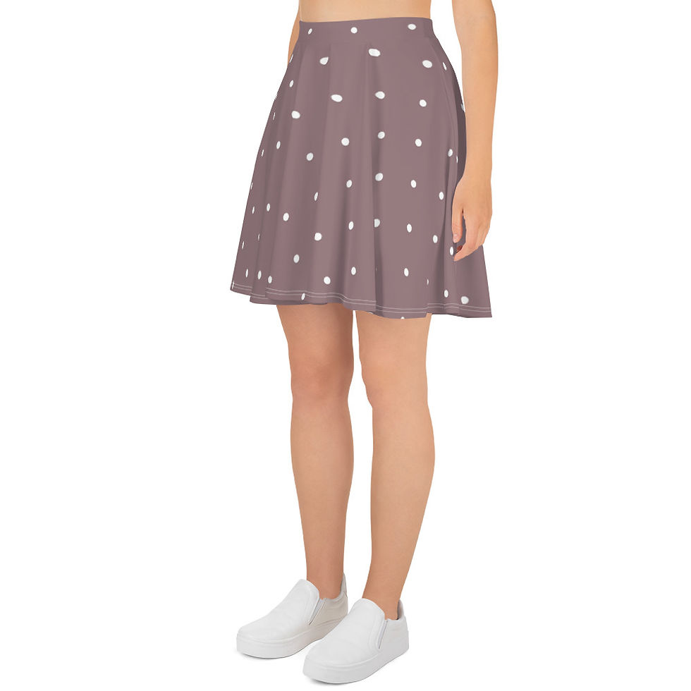 Thumbnail: Earthy Brown Retro Skater Skirt
