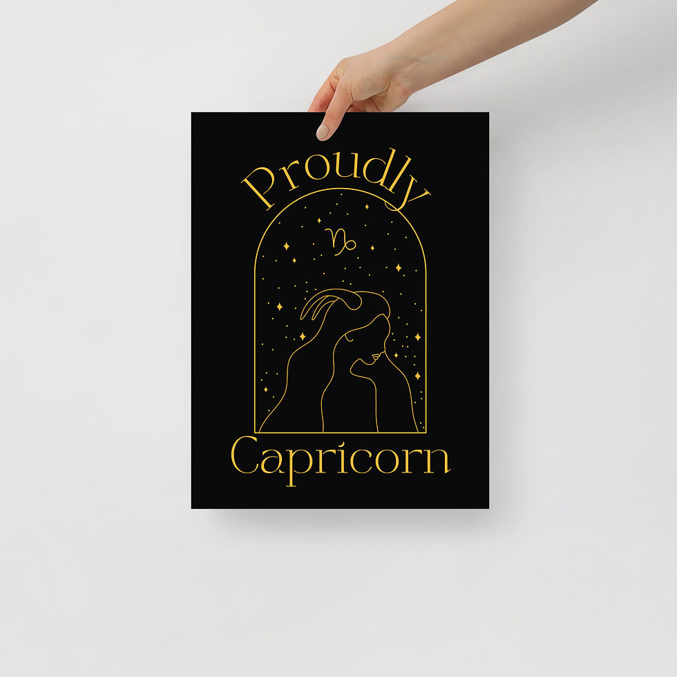 Thumbnail: Capricorn Minimalist Zodiac Edition Art Print