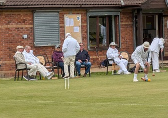 A rest between matches - a very long day!