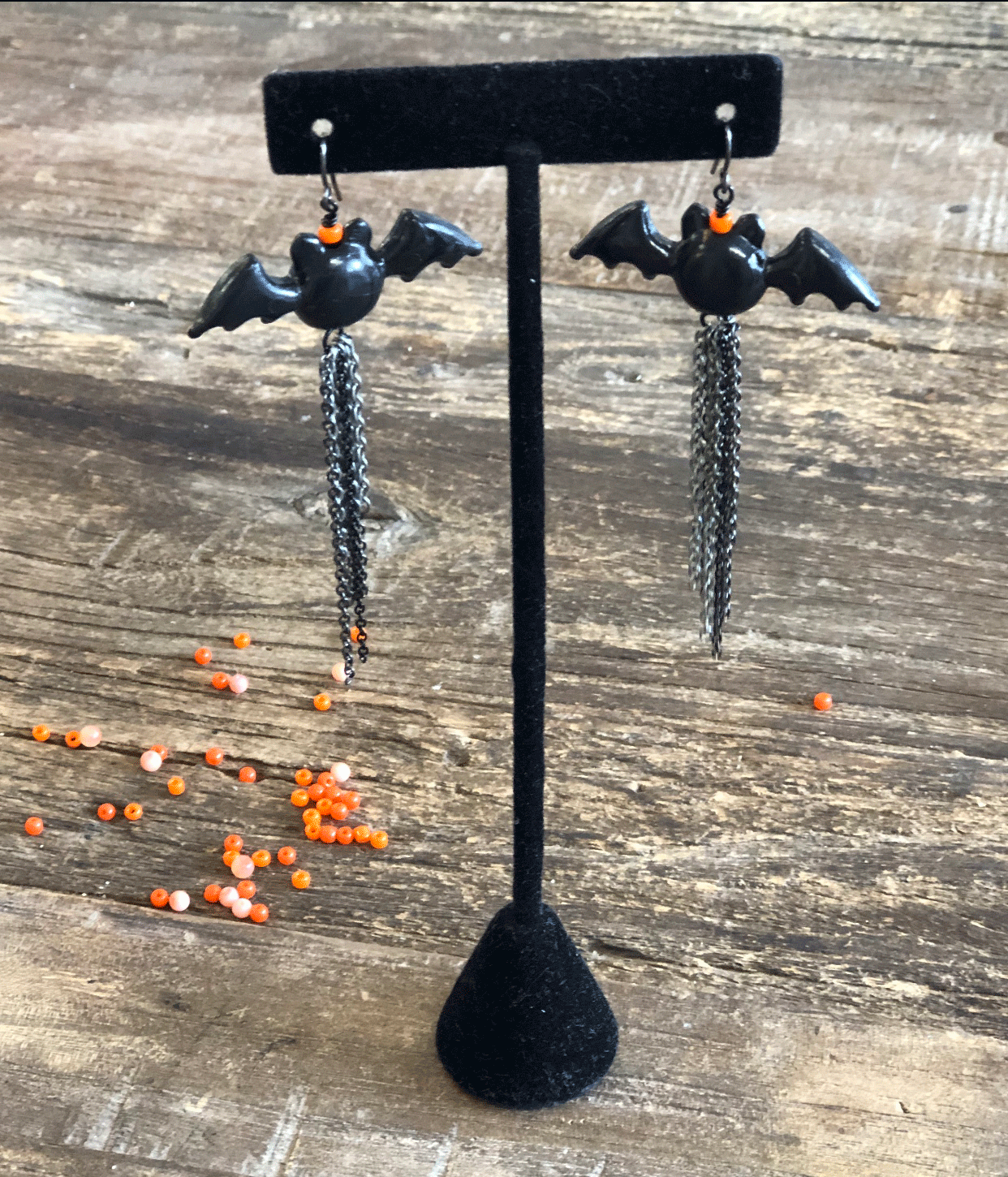 Halloween Bat Earrings