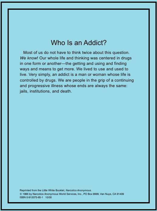 Who Is an Addict?