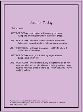 Just For Today