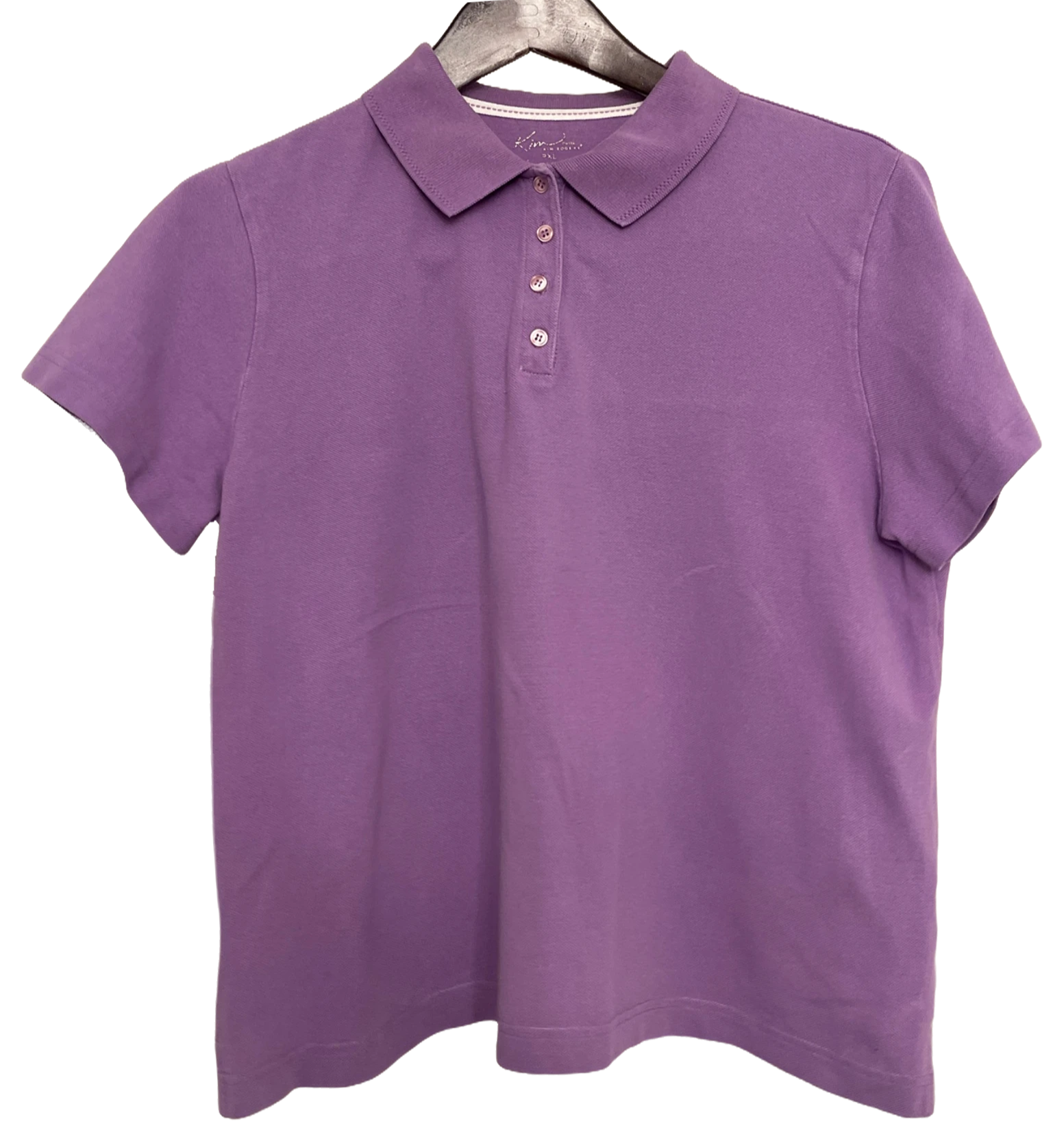 Kim Rogers Lavender Pique Polo - Women’s Petite XL