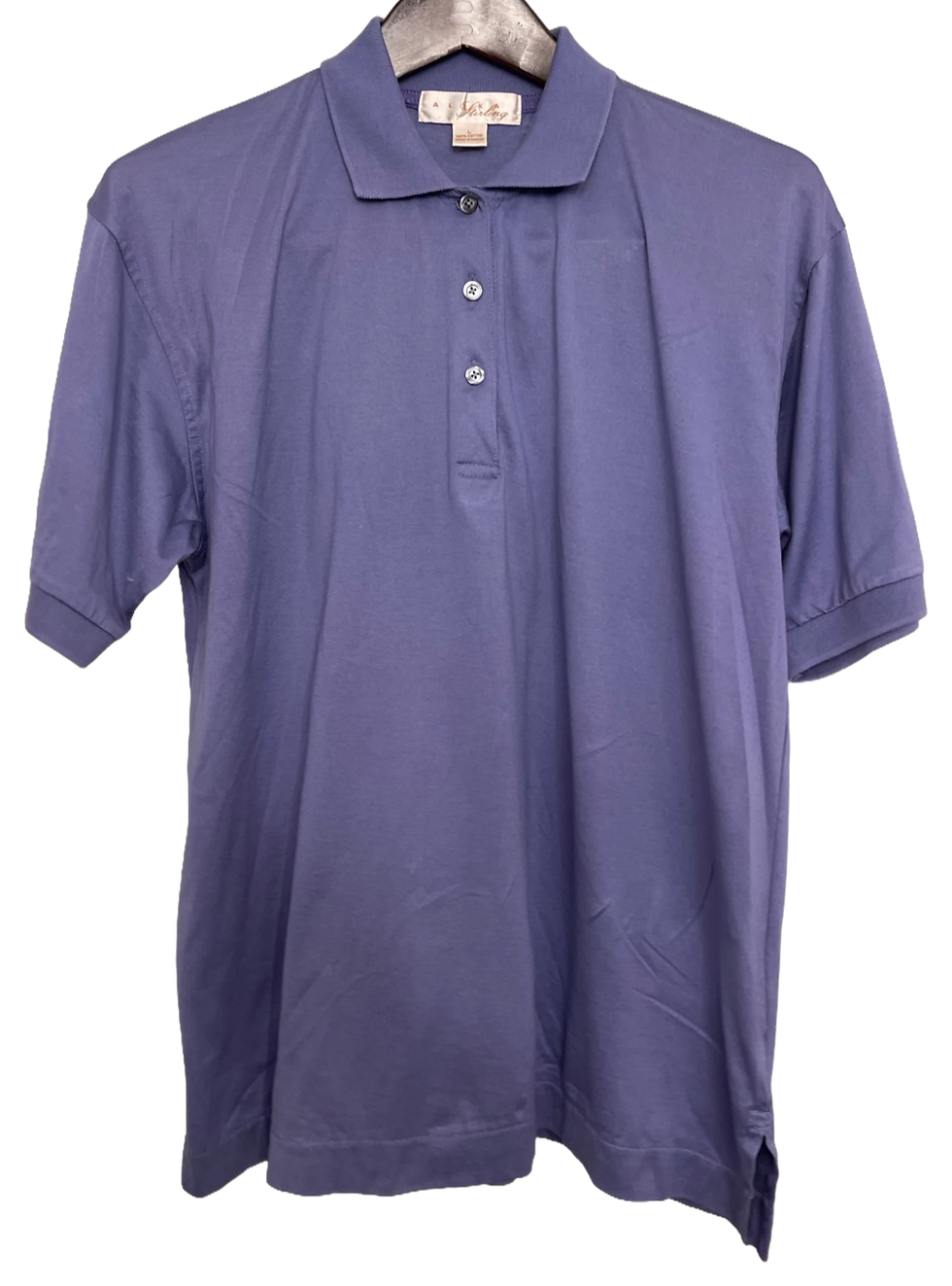 Alexa Stirling Periwinkle Cotton Polo - Women’s L