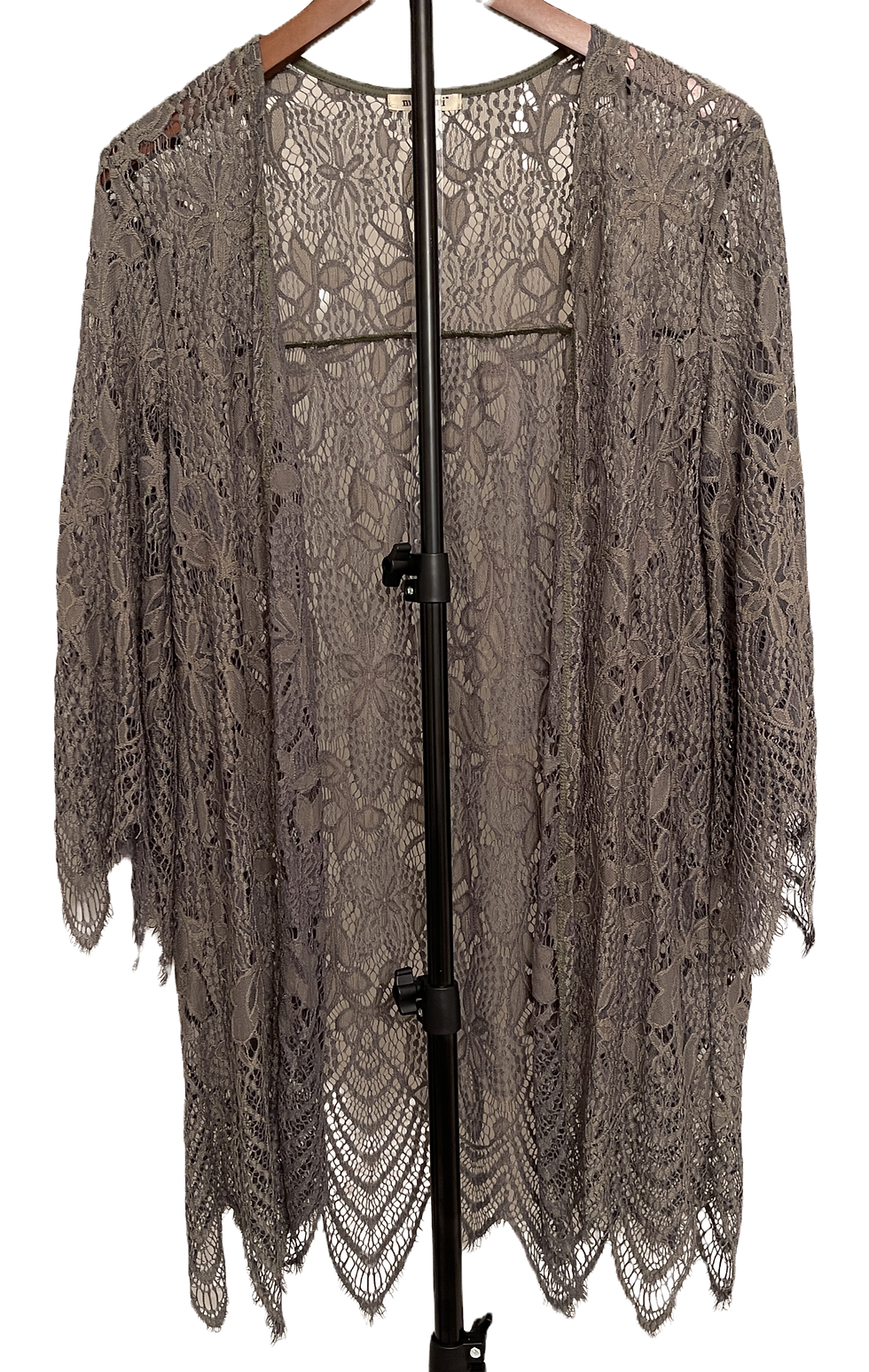 Mi Ami Floral Lace Open-Front Kimono - Women’s L