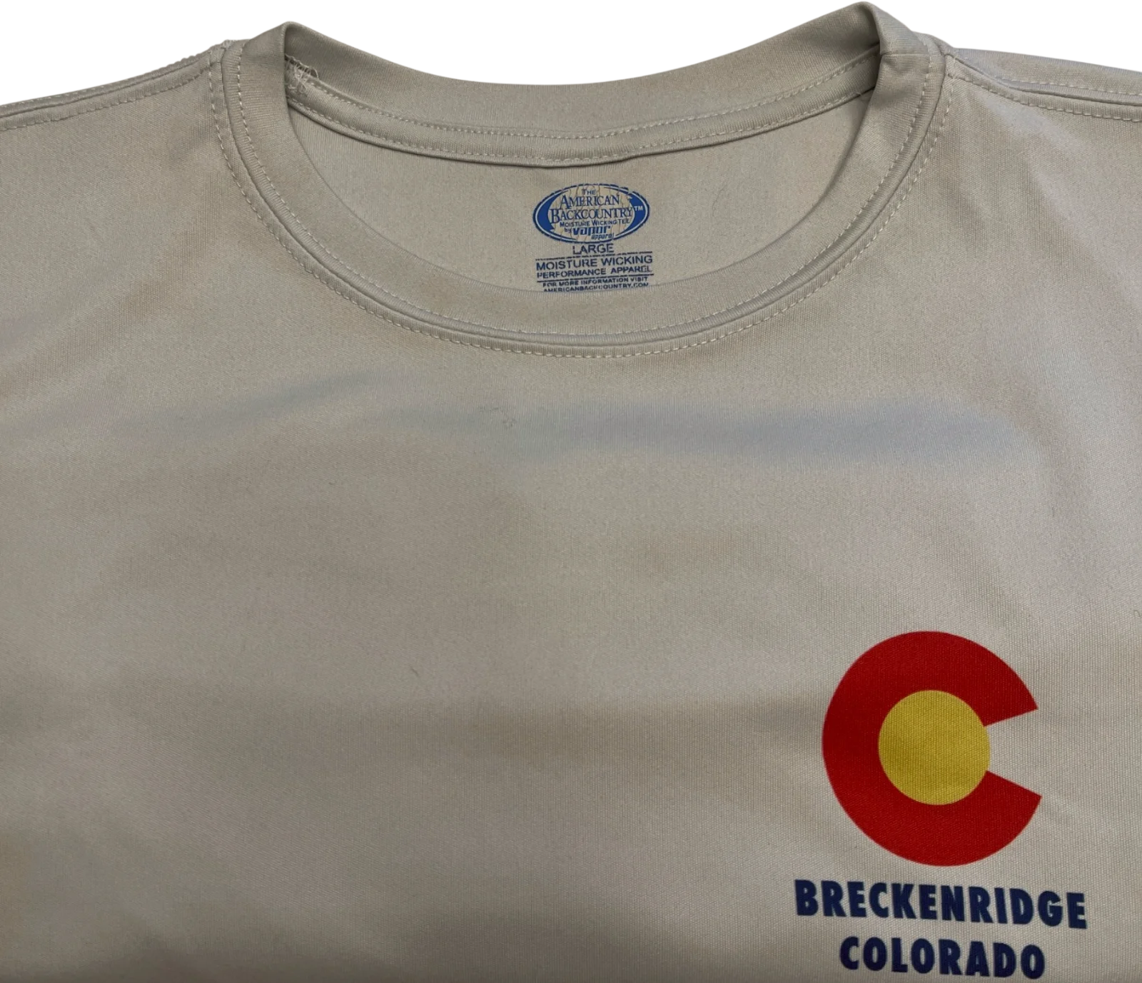 American Backcountry Gray Breckenridge Long Sleeve Performance Tee - Men’s L