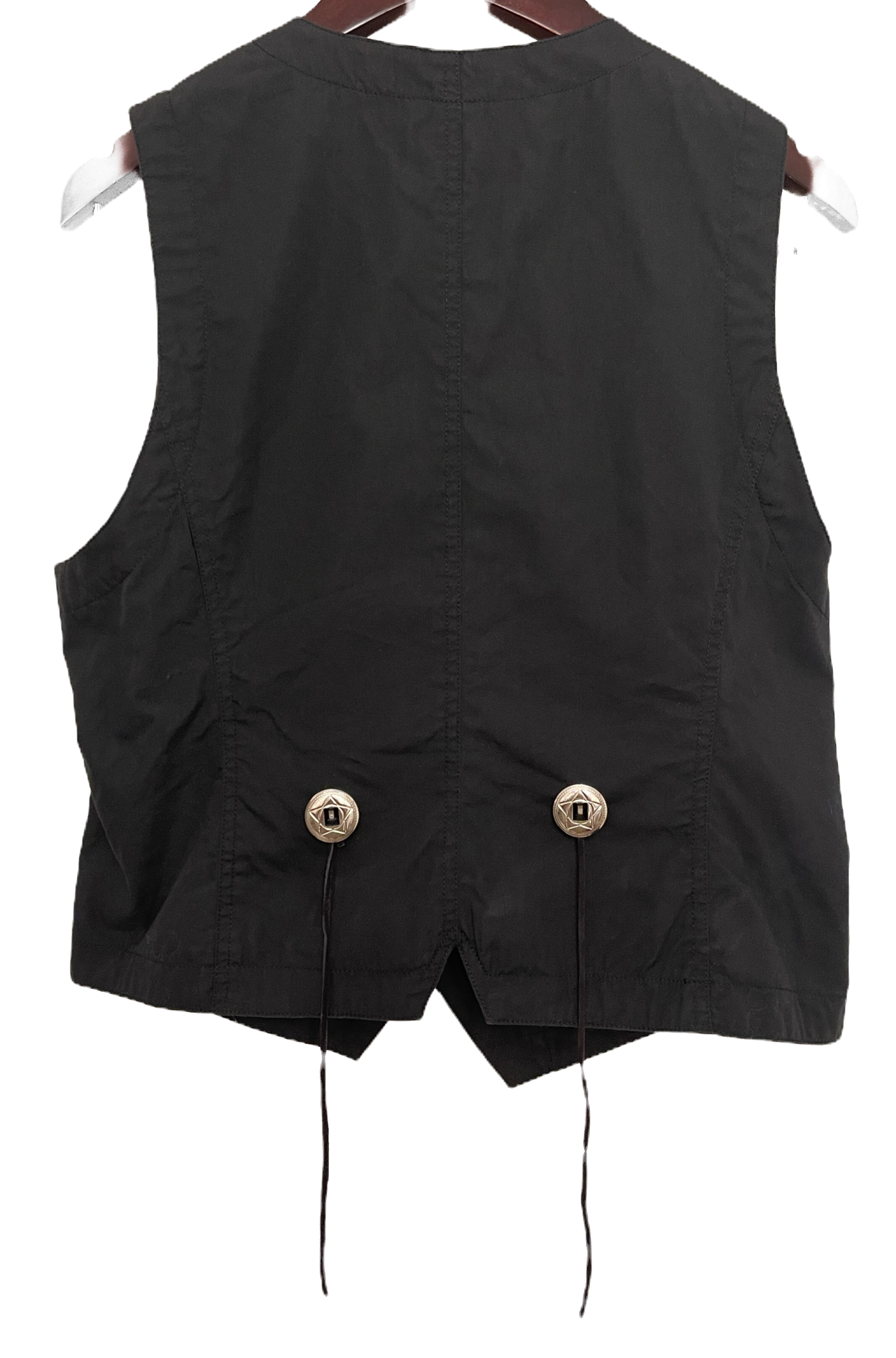Lizwear Black Western Vest with Boots, Horseshoes & Longhorns - Women’s S, photo 2