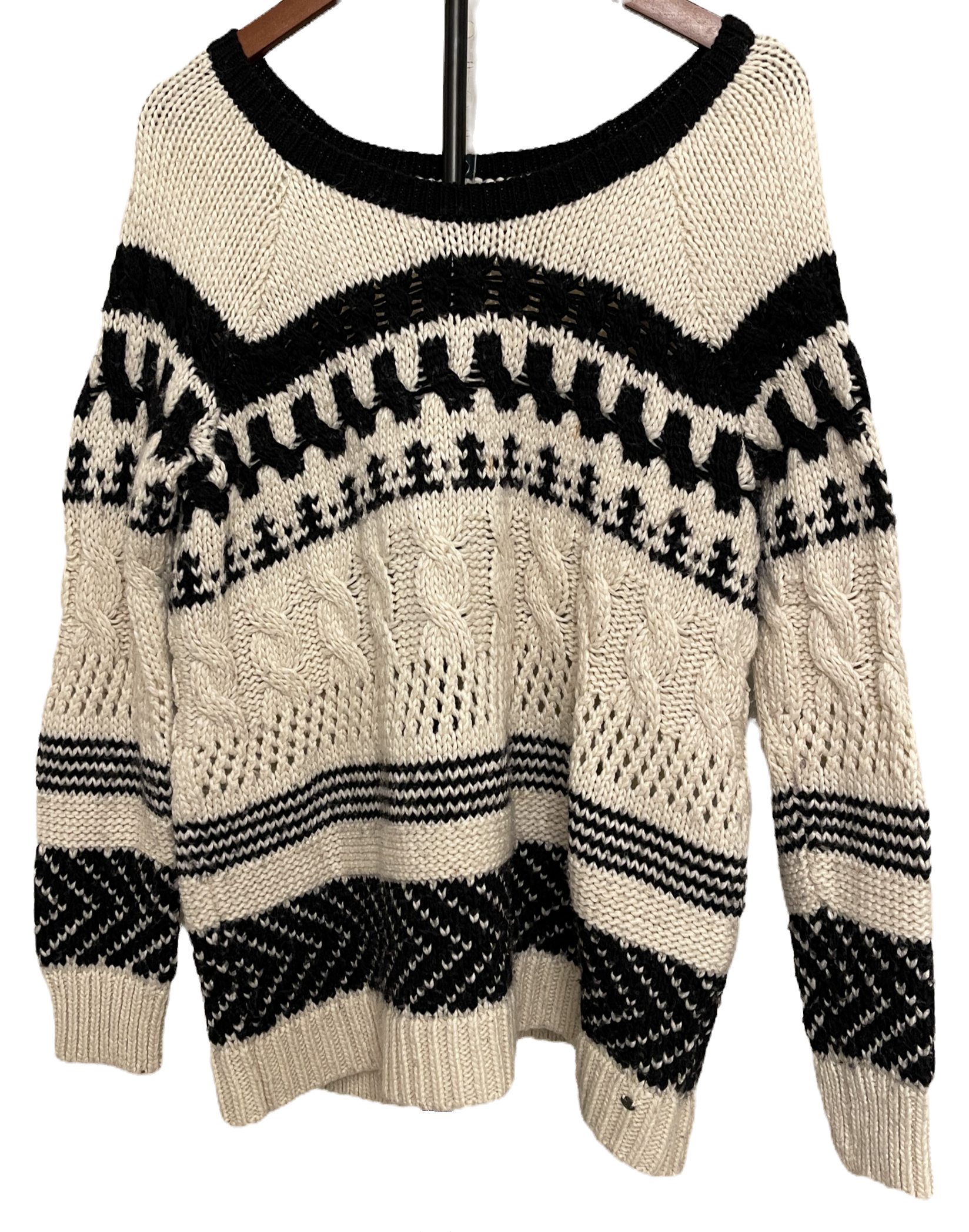 American Eagle Fair Isle Chunky Knit Sweater - Women’s XL