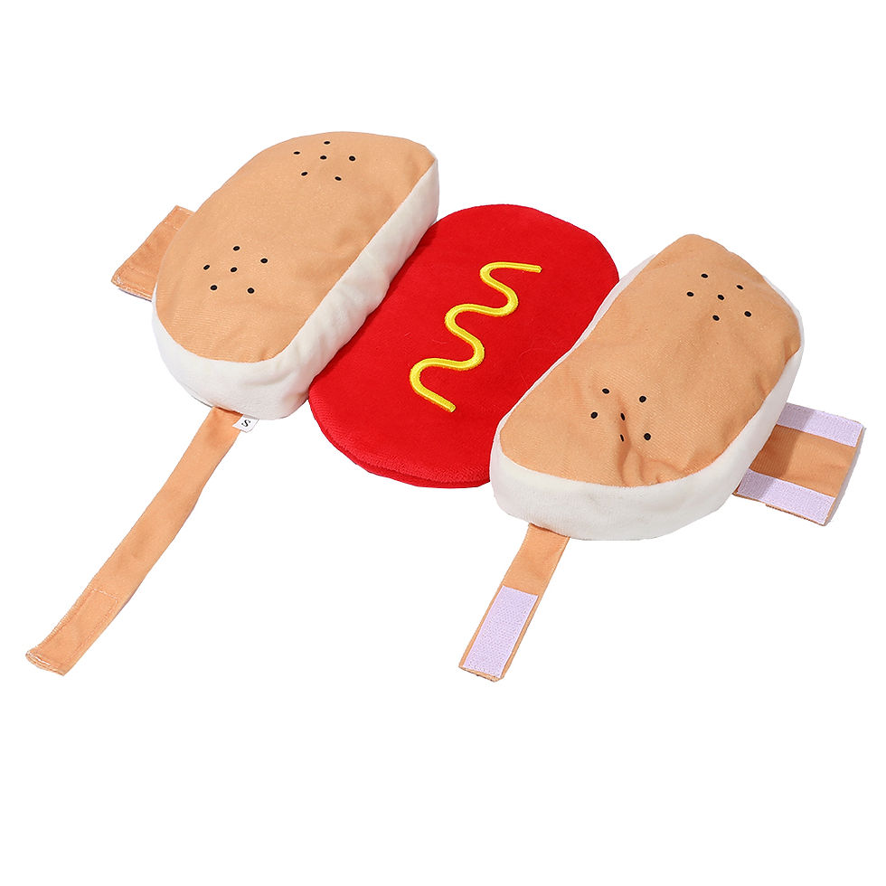 Thumbnail: Playvo HotDoggo™ Funny Plush Pet Costume