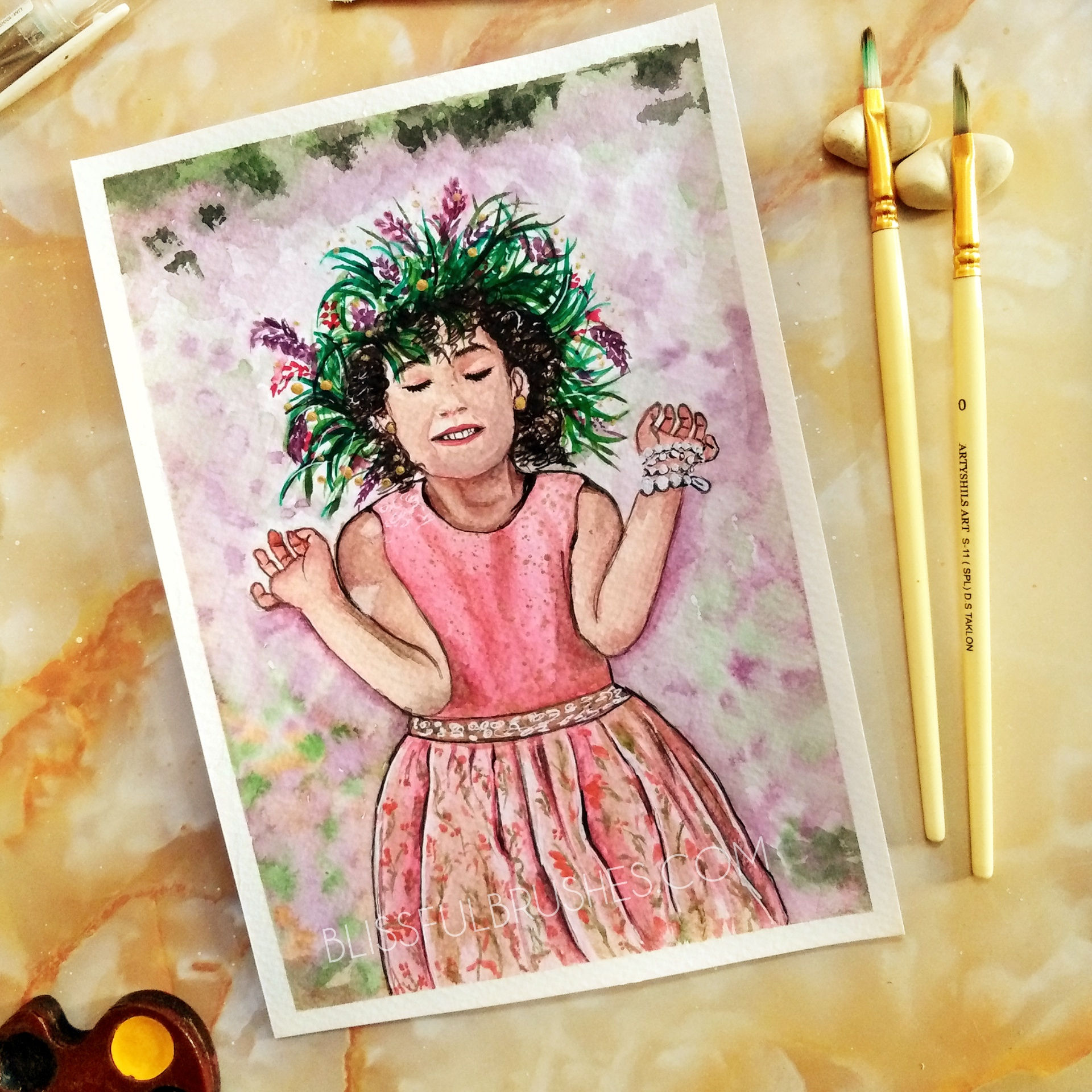 वसंत की खुशी - विधी जैन द्वारा मूल पेंटिंग