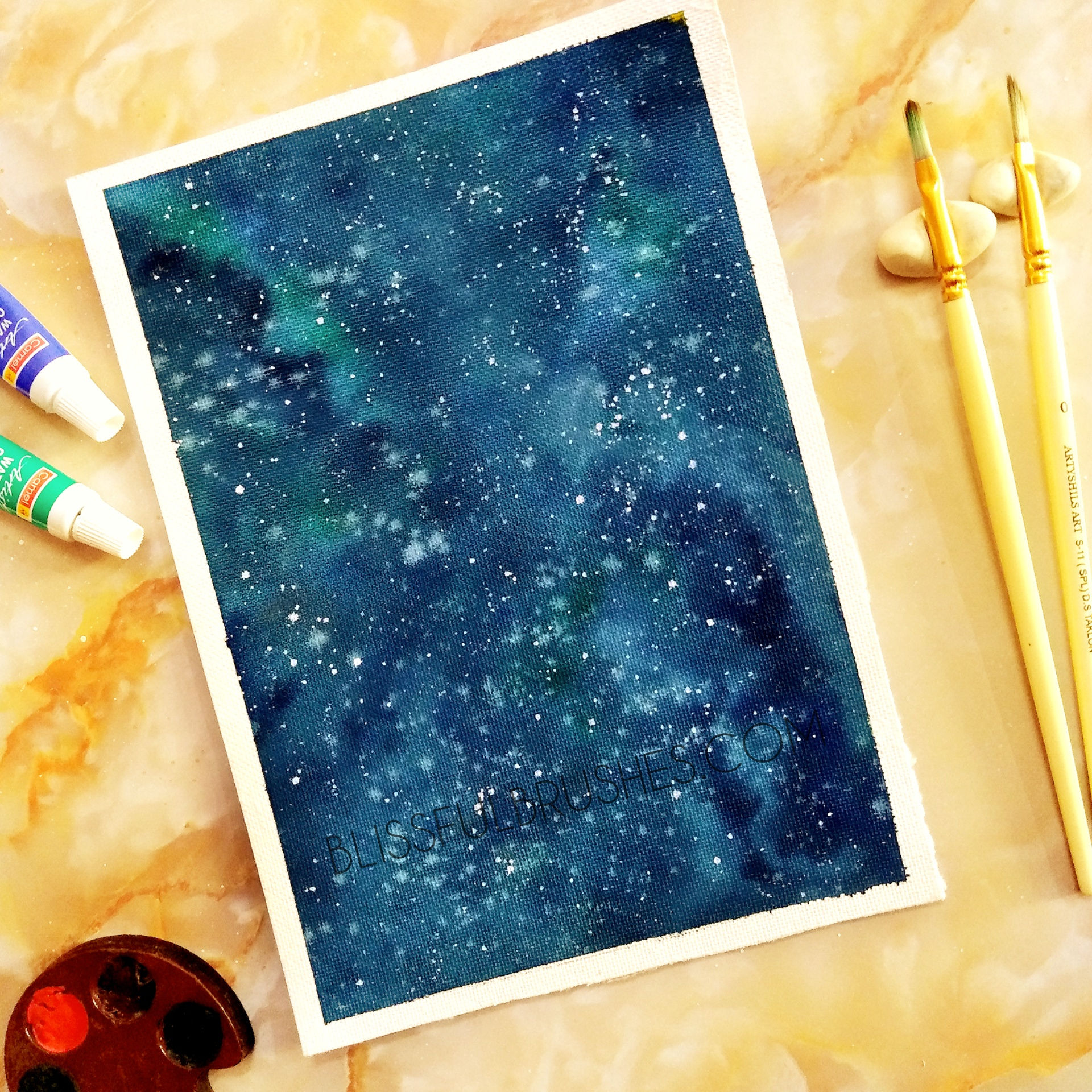 अप्रत्याशित आकाशगंगा- विधी जैन द्वारा बनाई गई मूल पेंटिंग