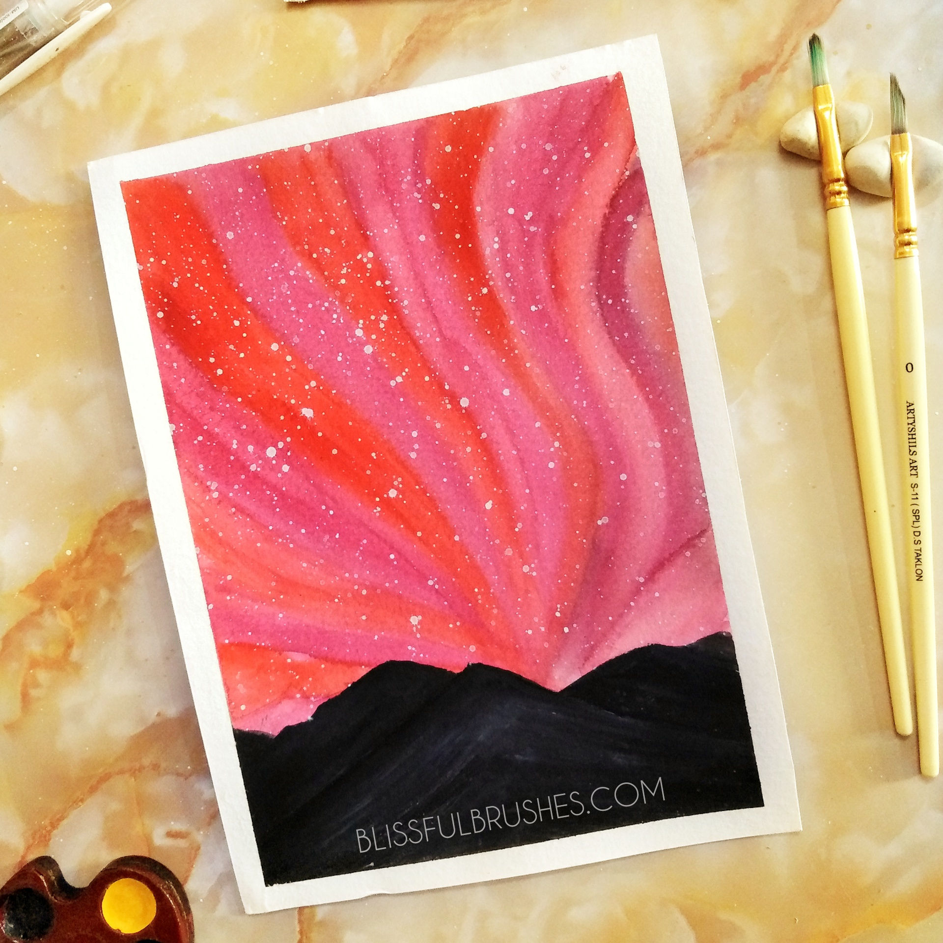 उत्तरी रोशनी 2 - विधी जैन द्वारा मूल पेंटिंग