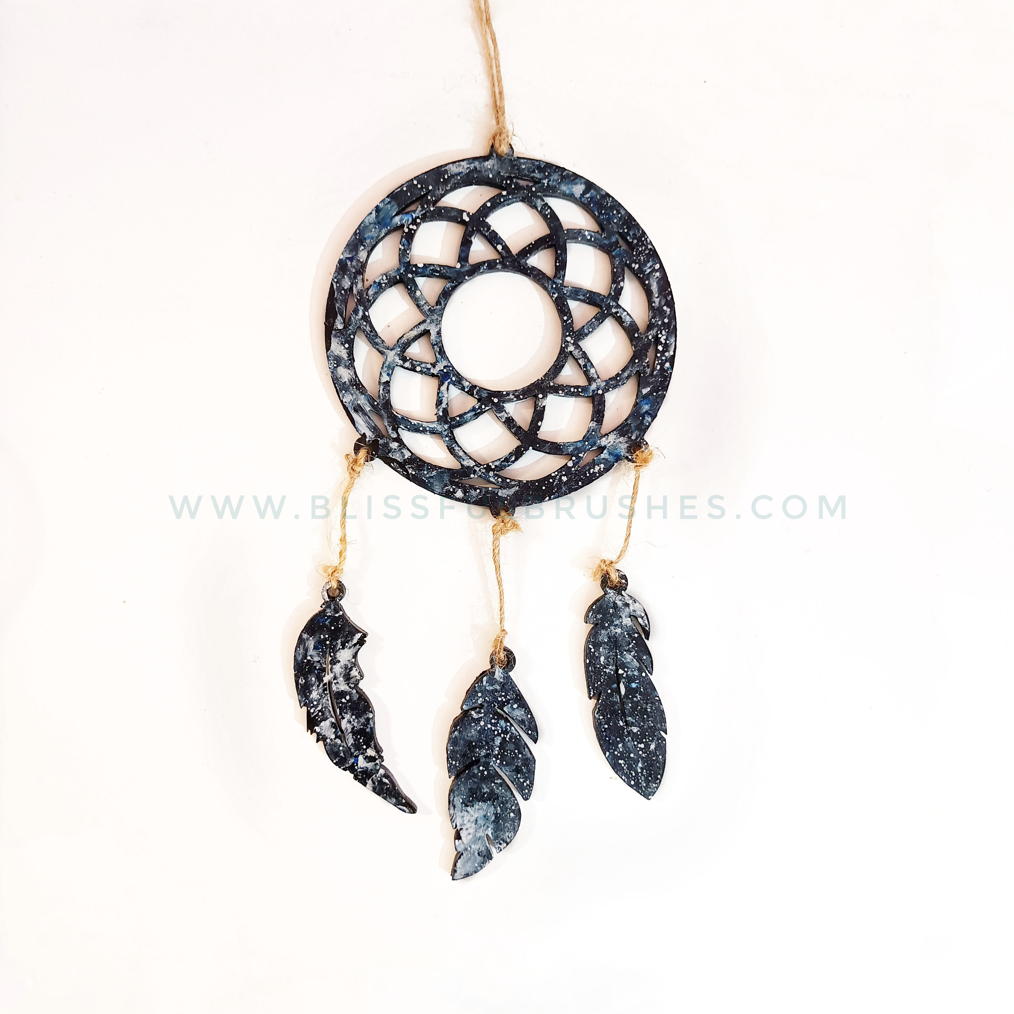 Galaxy dream catcher- wooden dream catcher for positivity