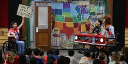 Julia working with National Disability Theatre on the 2020 POP Tour