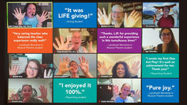 Julia teaching in La Jolla Playhouse's Spotlight On - Musical Theatre