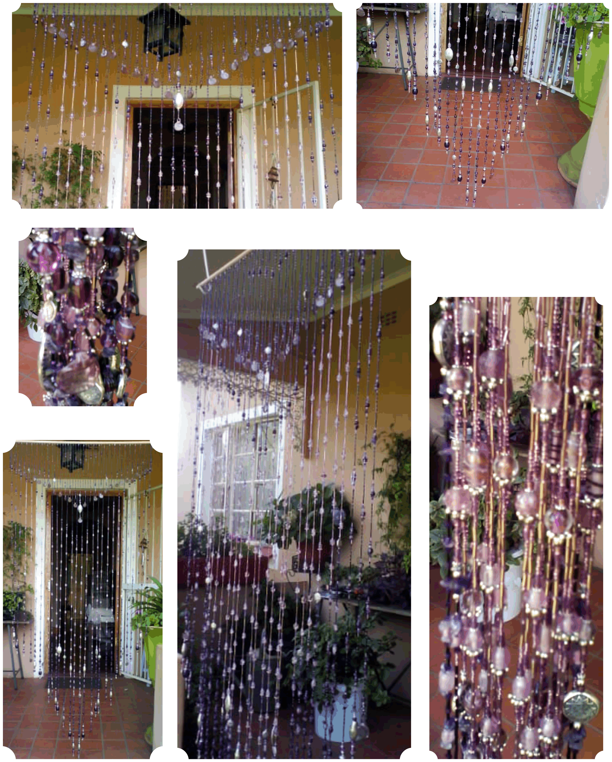 Mauve Magi Custom Beaded Curtain