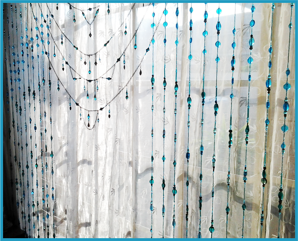 Boho Custom Beaded Curtain