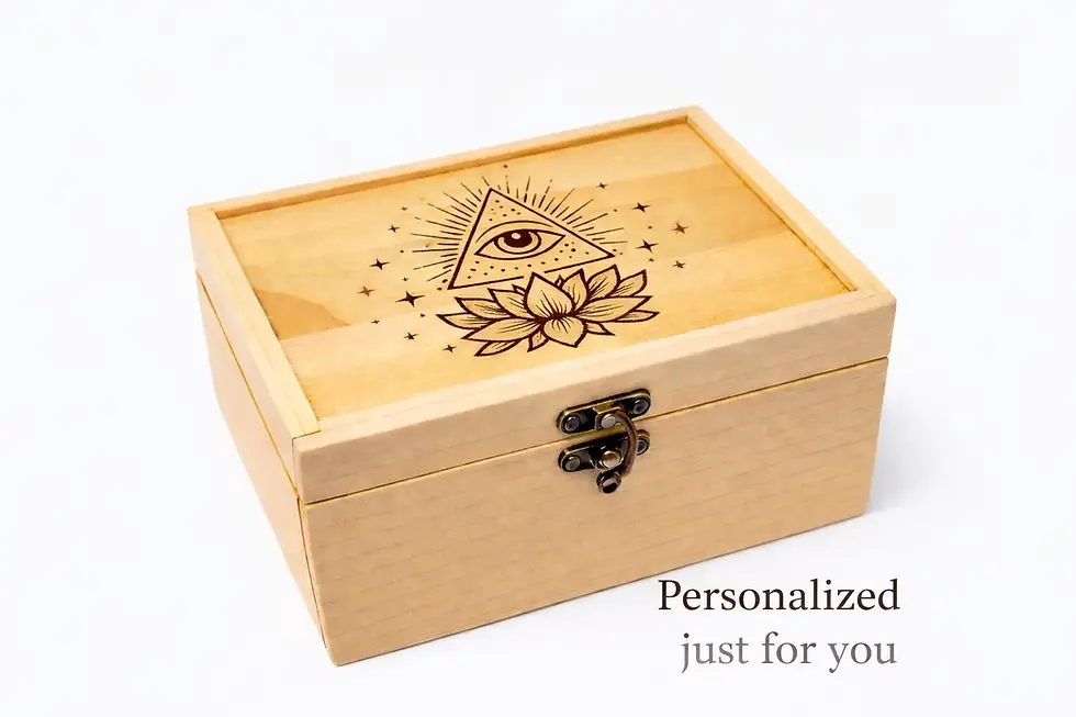 Thumbnail: Intention Ritual Keepsake Box - Handcrafted Mindfulness Set