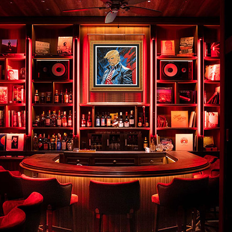 Thumbnail: "America's Patriot" President Trump 16"x16" print of original painting