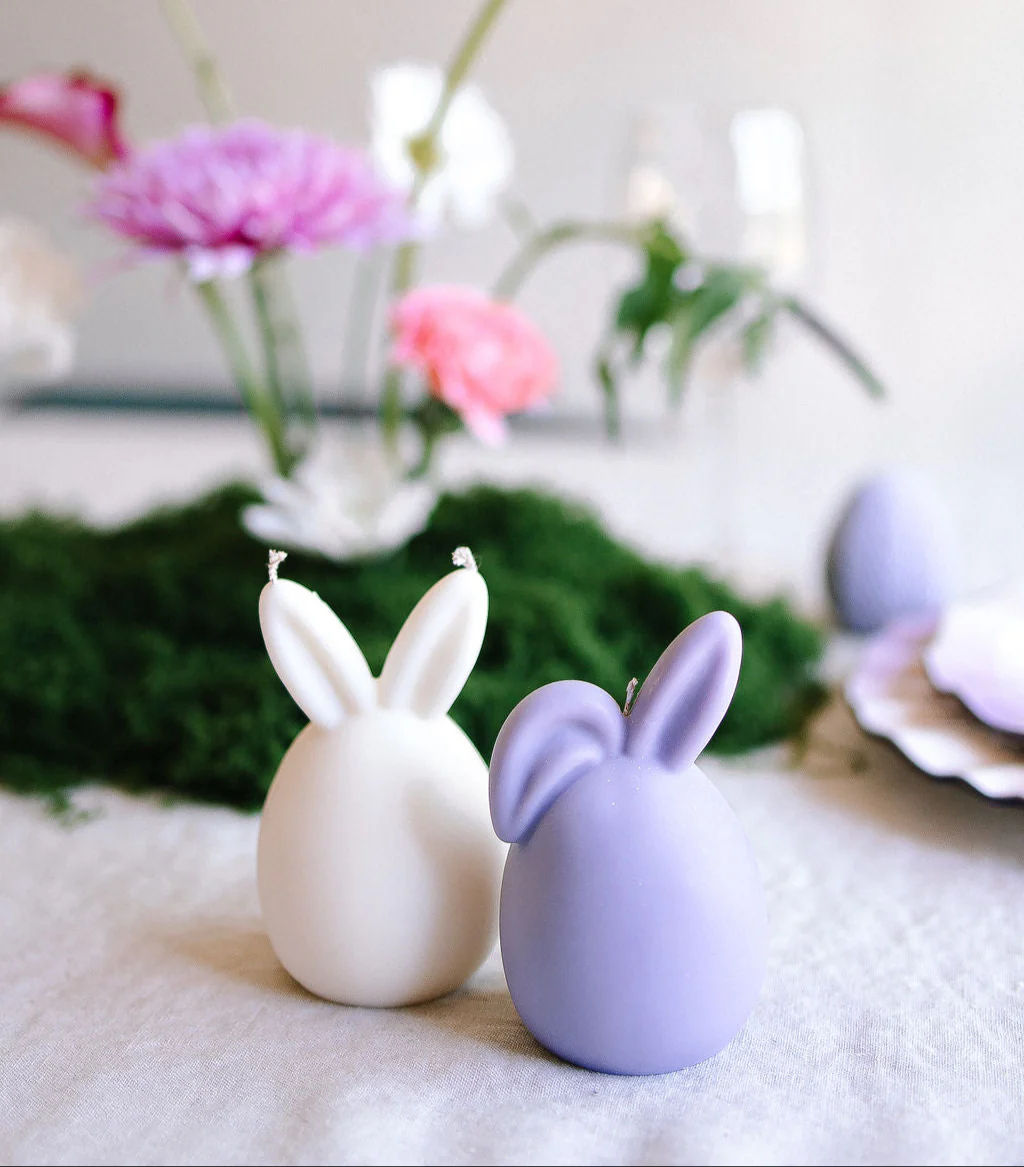 Easter Egg Bunny Candles