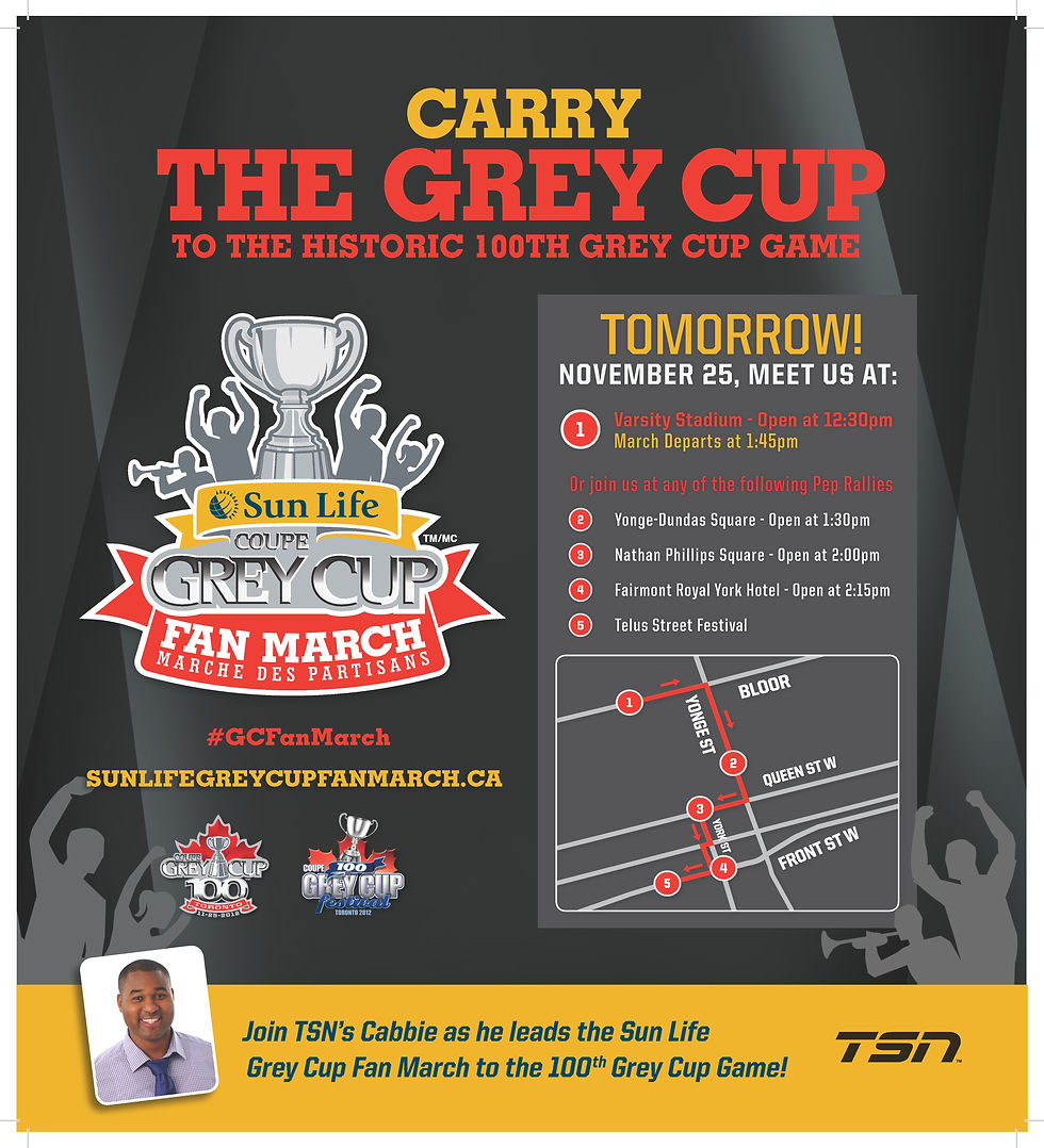 CFL Fan March Toronto Sun Ad
