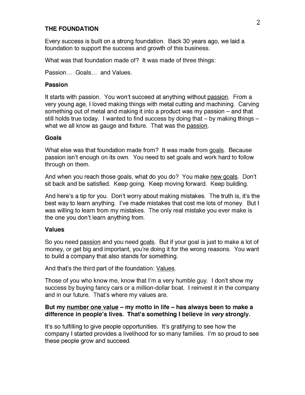 30th Anniversary Speech - Page 2