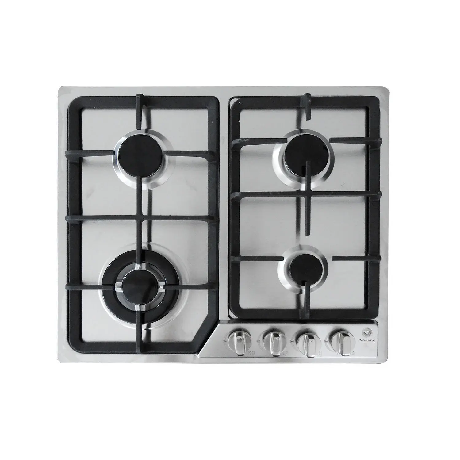 PLANTILLA DE GAS Vegga PGA4QE — ACERO — 4 QUEMADORES