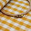 Miniatura: Tela in cotone tinto in filo- Vichy maxi giallo senape