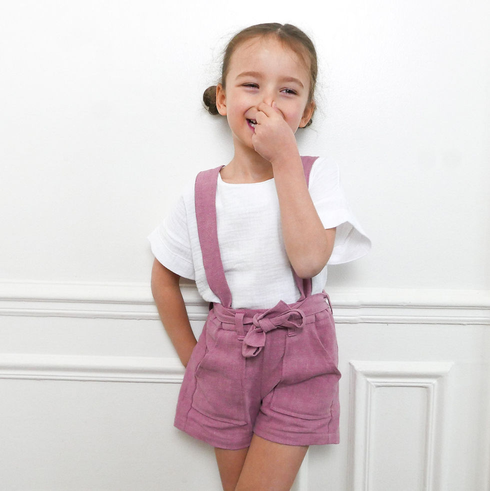Miniatura: Ikatee- Cartamodello pantaloncino/pantalone con bretelle Avana