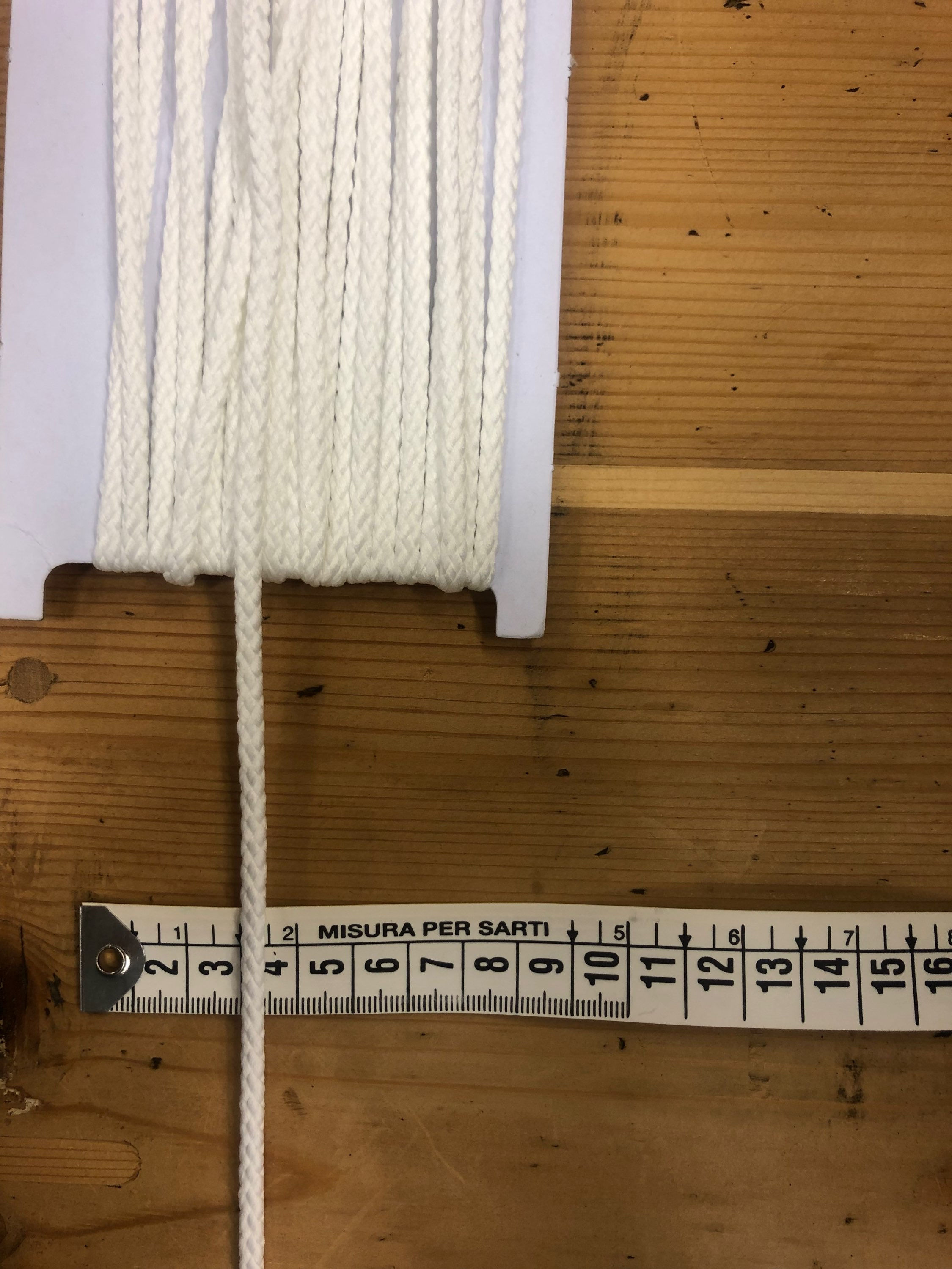 Cordoncino coulisse 4mm- Panna