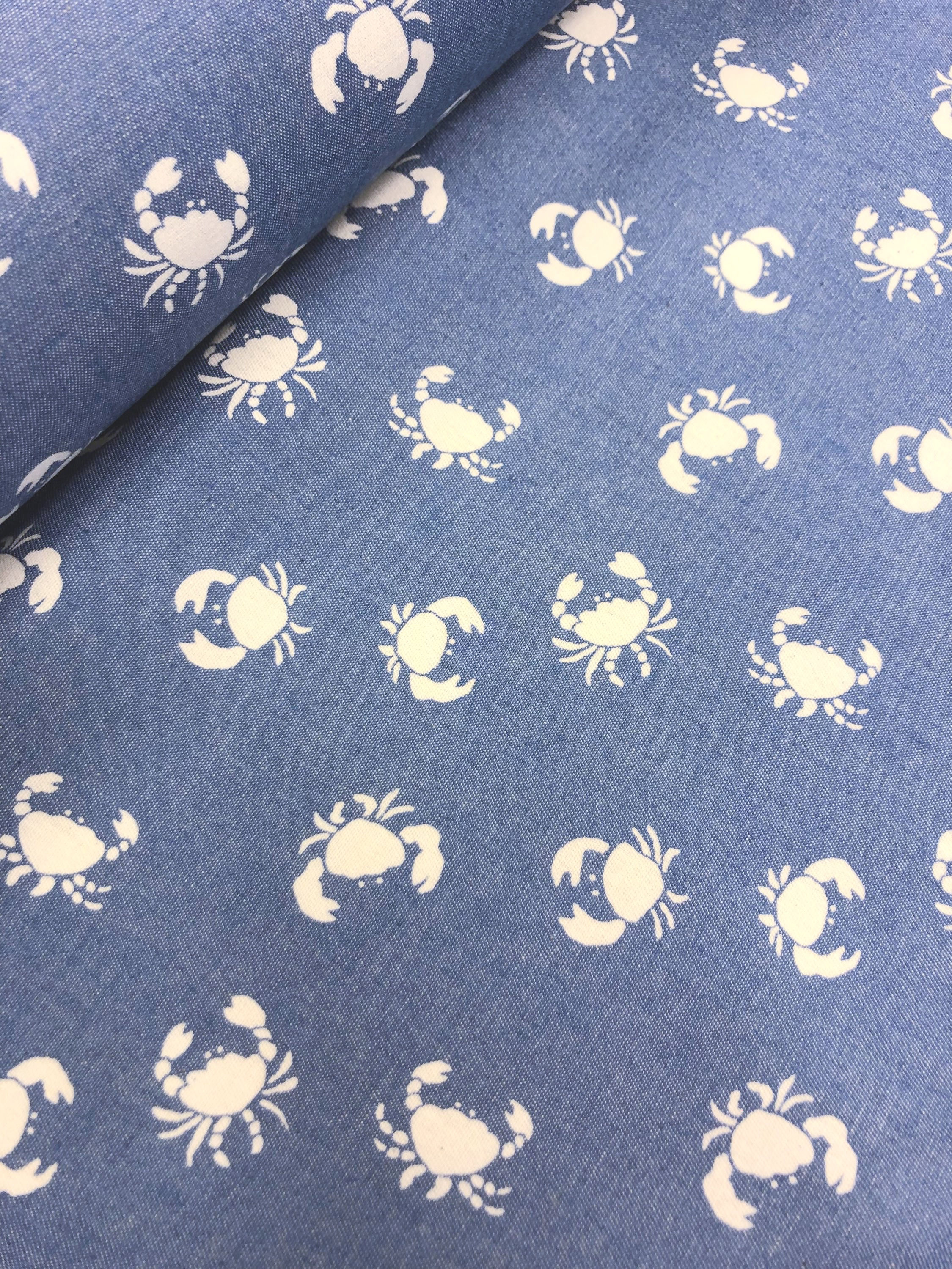 Popeline Denim- Crabs