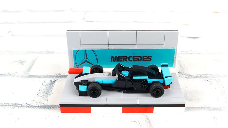 Ferrari F1 Team Car LEGO MOC with Custom Stand