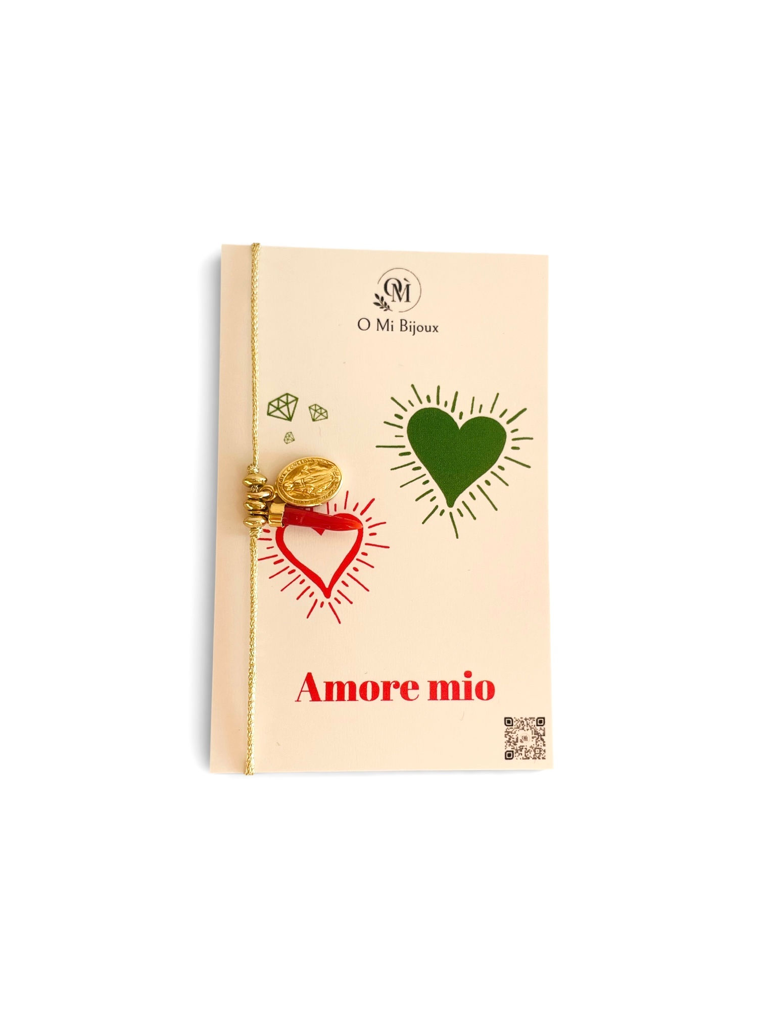 Bracelet cordon réglable - Amore mio 