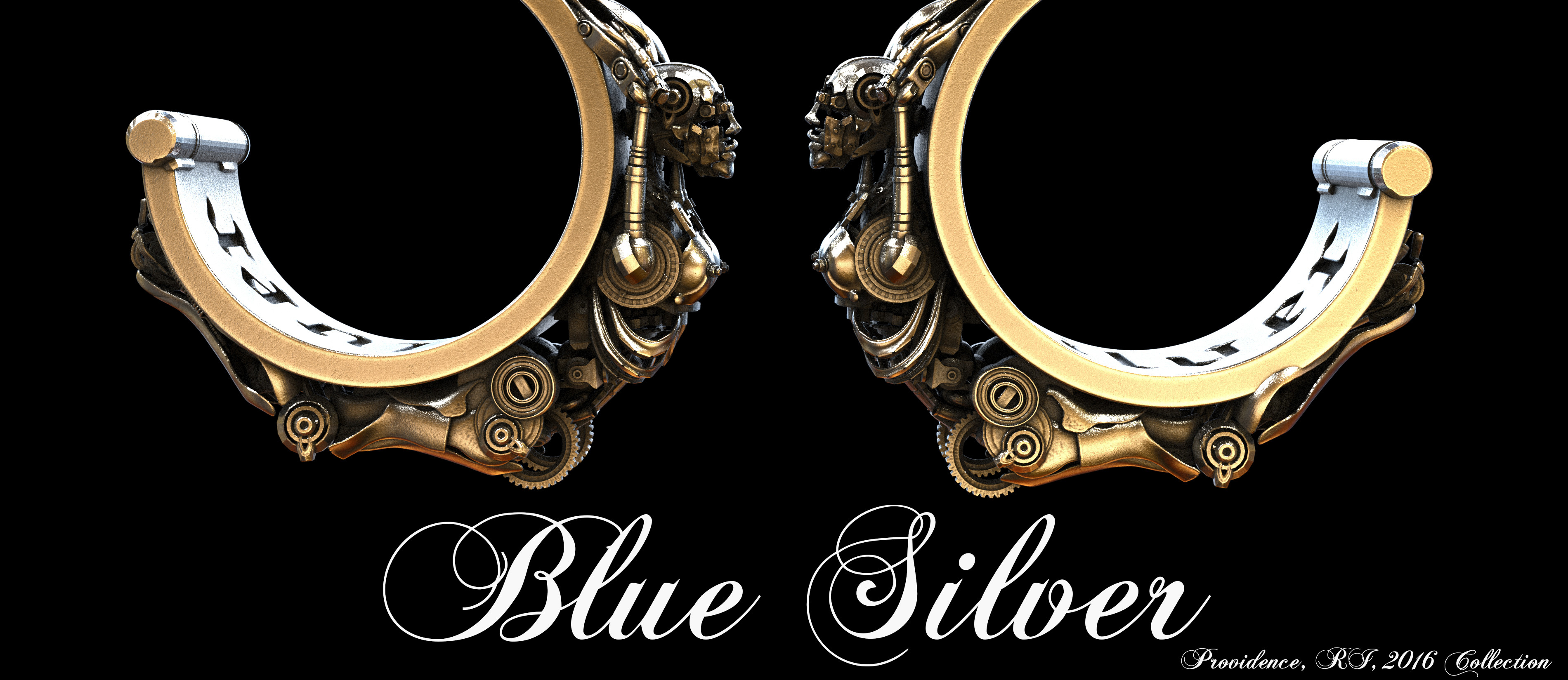 A1000 Cyborg Bangle Bracelet (14K GOLD)