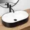 Miniatura: Umywalka nablatowa Nadia Black Mat White R-U8781