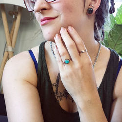 This ring that I wear. I've worn every day since I picked it up from _bonesteeth they hand made it f