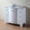 Thumbnail: 40" Grand Cheswick White Single Sink Vanity with Carrara Marble Top