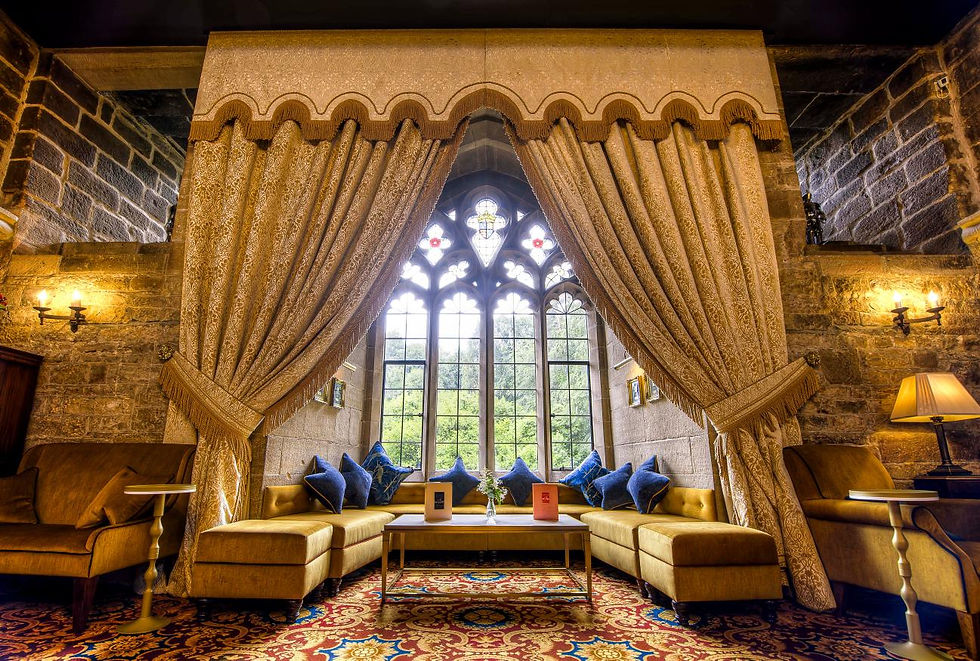 Magnificent medieval interiors (image provided by Langley Castle)
