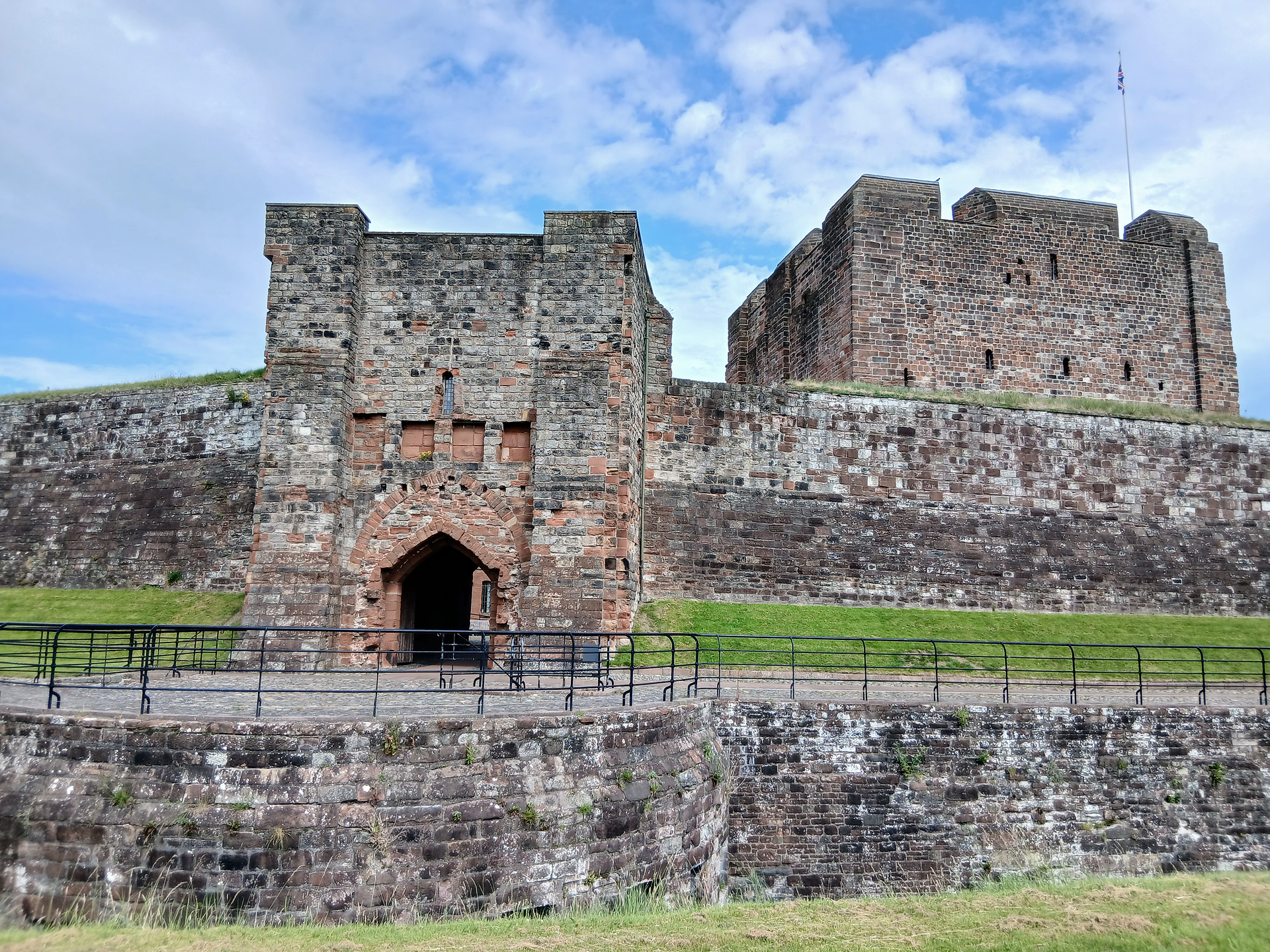 Half moon battery at Carlisle Castle 