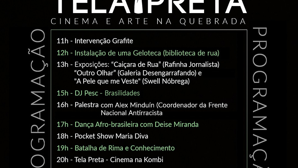 TELA PRETA CINEMA & ARTE NA QUEBRADA - MARESIAS SP