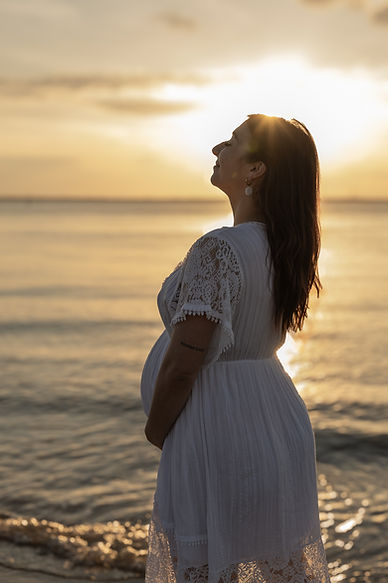 Shooting plage coucher de soleil