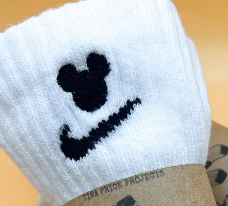 Thumbnail: Mickey Design - Custom Embroidered Dri-Fit Nike Socks