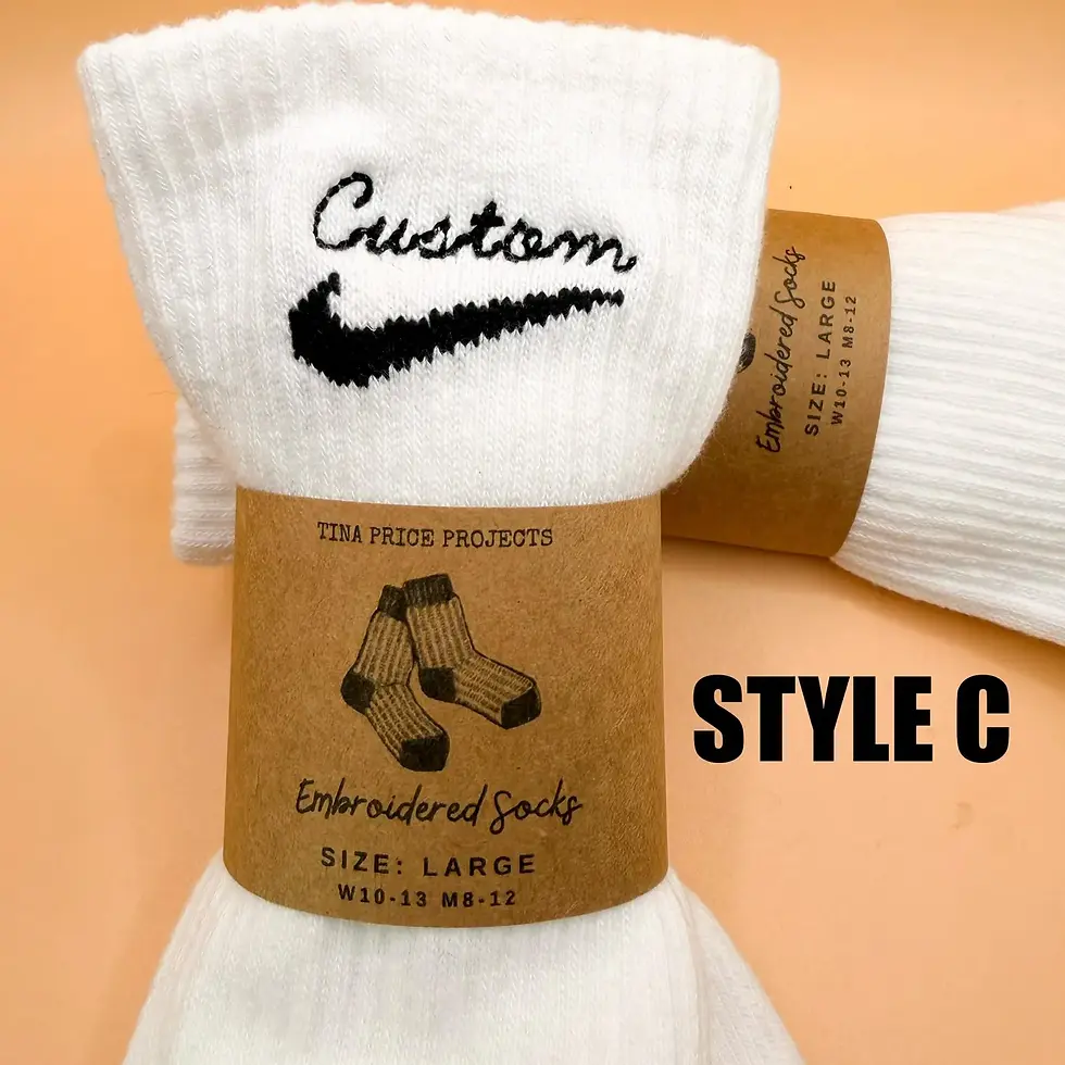 Thumbnail: Text Embroidered Black Dri-Fit Nike Socks