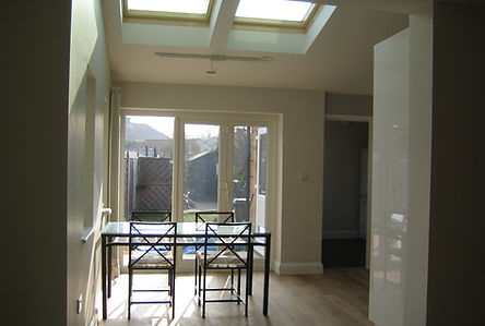 Rear single storey extension and two storey side extension with Gallery