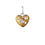 Thumbnail: Links of London 18kt Yellow Gold Vermeil & Sterling Silver Flirty 30 Heart Charm