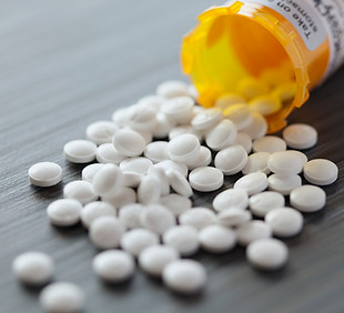 Spilled prescription pills