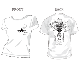 T-shirt white (ladies)