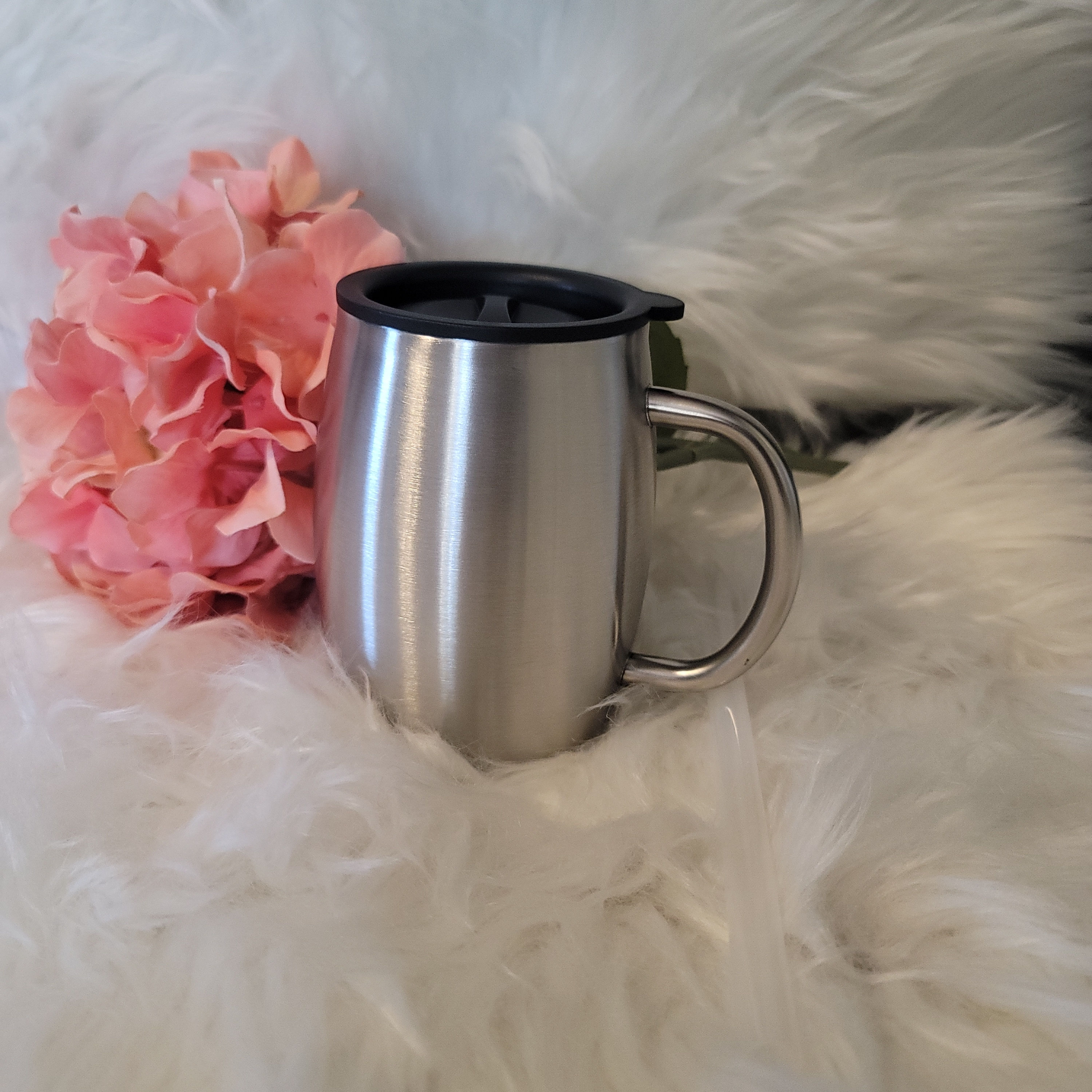 10oz stainless steel coffee mug