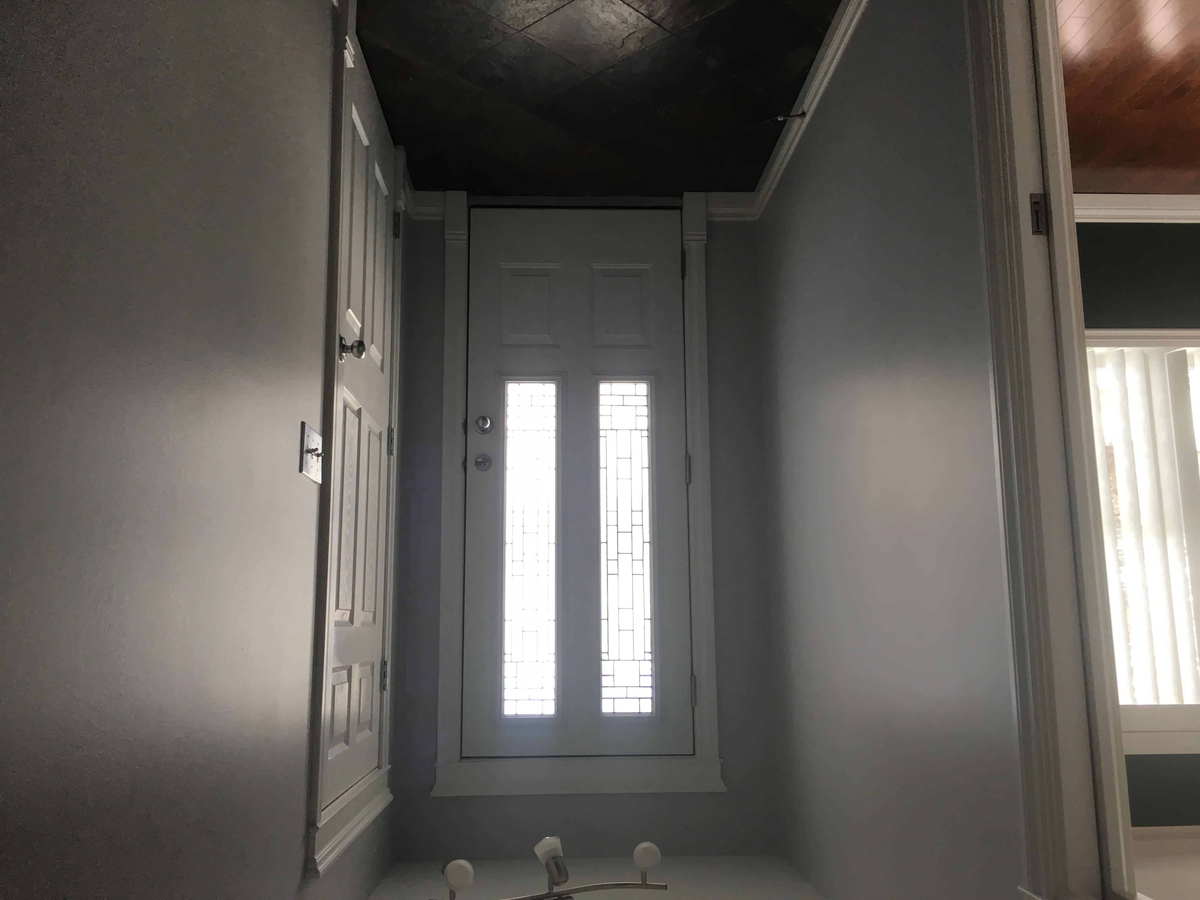 Soft grey interior repaint