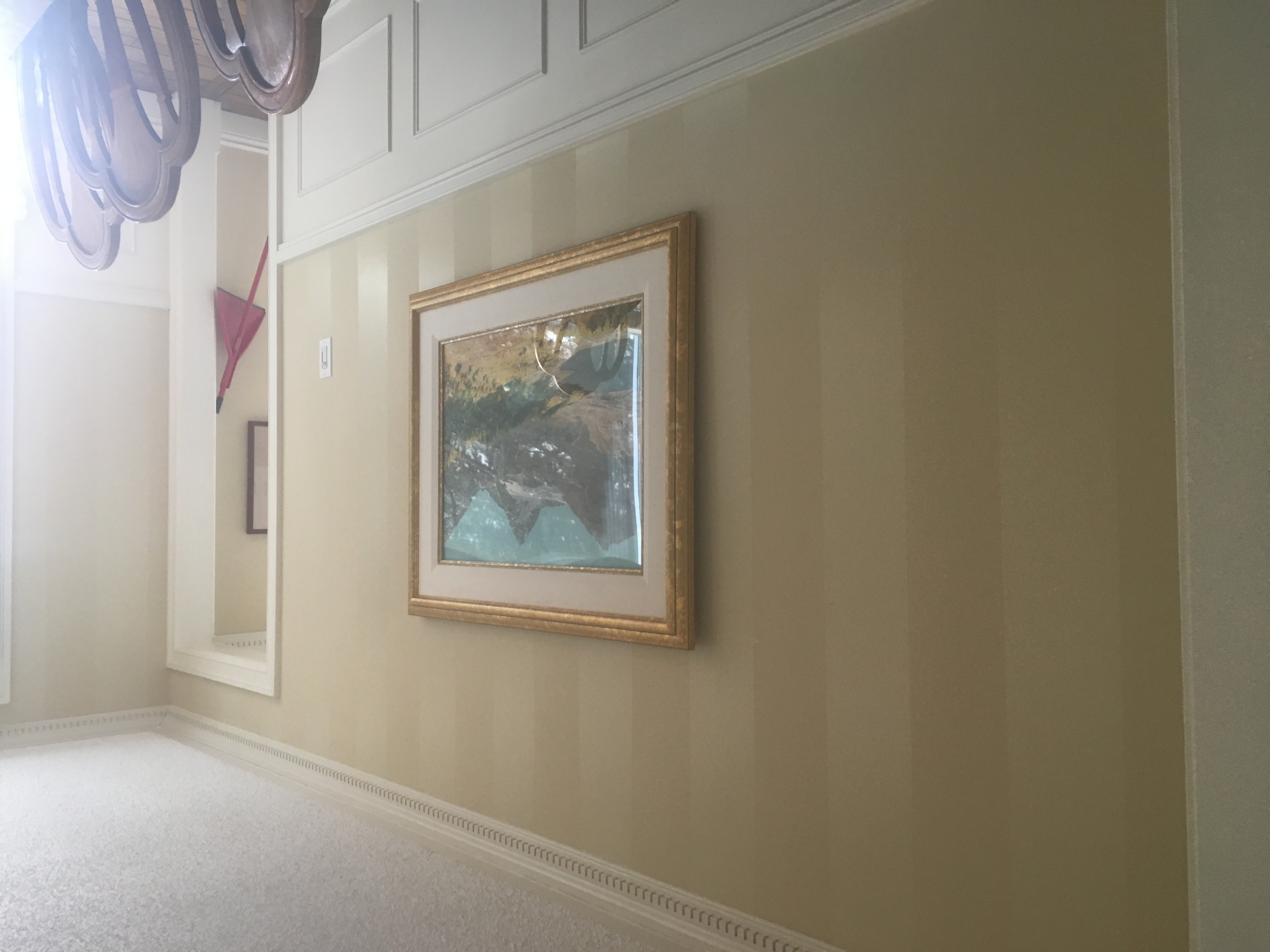 Tone on Tone Wall Striping